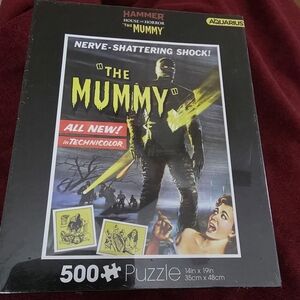 The Mummy Jigsaw Puzzle Hammer/500 Pieces/Aquarius/ Brand New/ Collectible